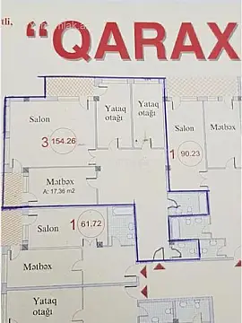 Satılır 3 otaqlı yeni tikili 165 m²