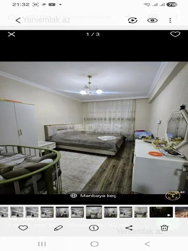 Satılır 2 otaqlı yeni tikili 89 m²