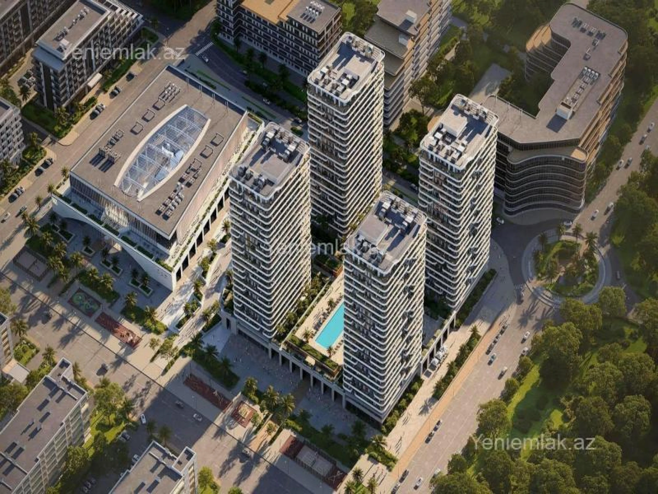 Satılır 1 otaqlı yeni tikili 59.5 m²