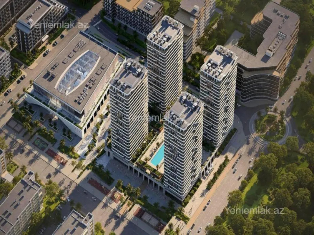 Satılır 1 otaqlı yeni tikili 56.3 m²