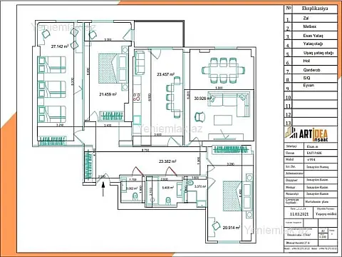 Satılır 4 otaqlı yeni tikili 174 m²