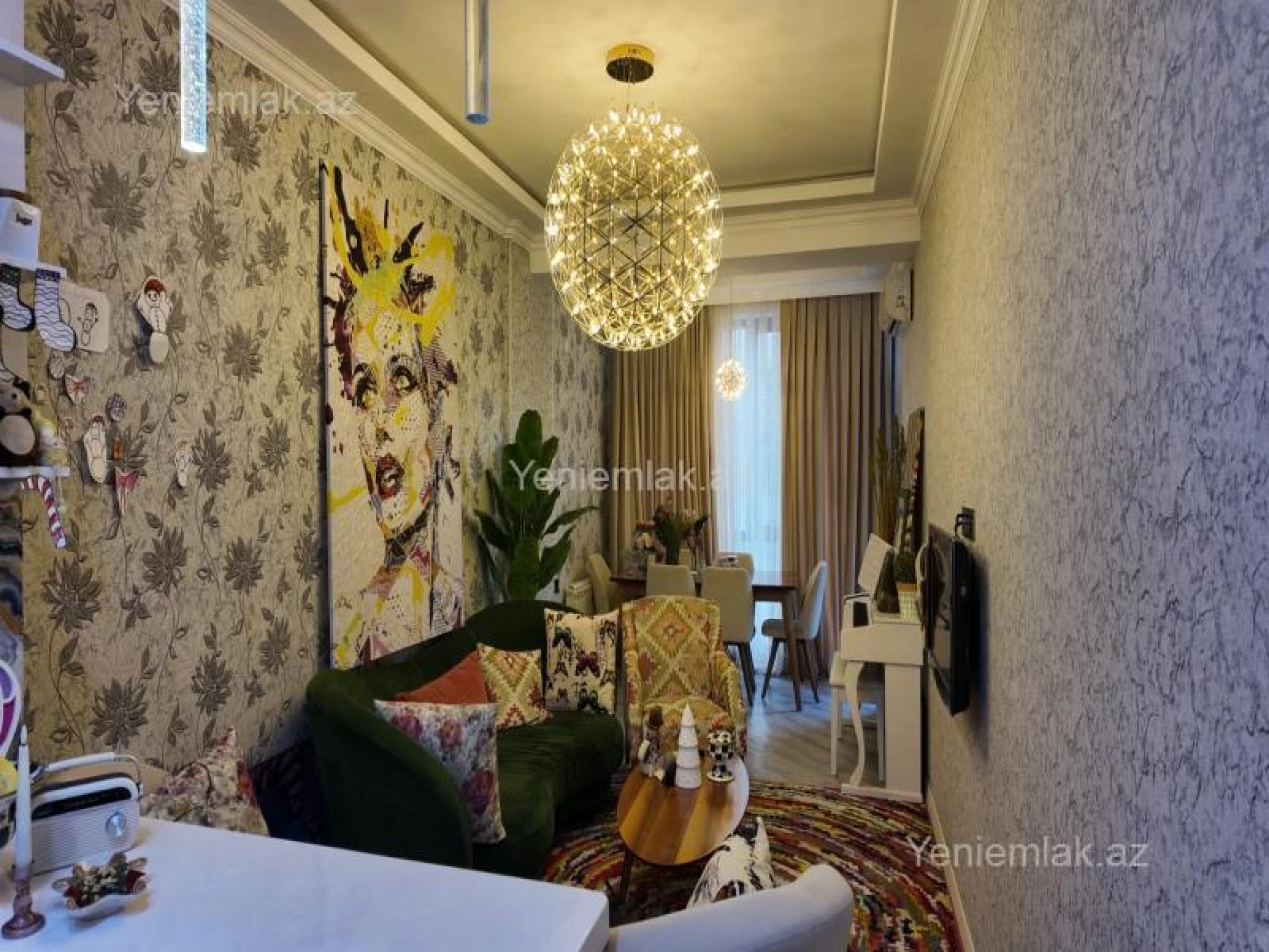 Satılır 2 otaqlı yeni tikili 58 m²