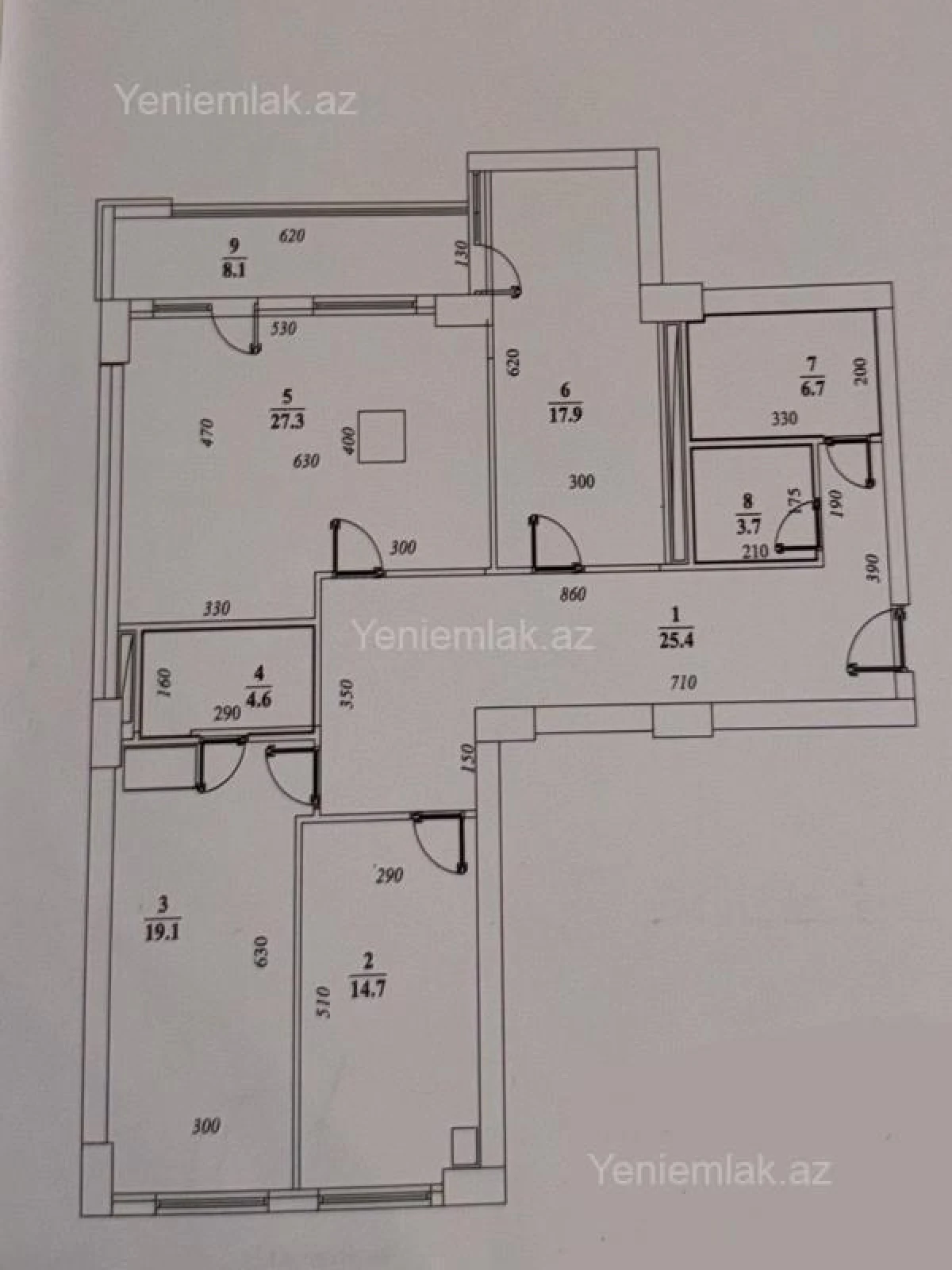 Satılır 3 otaqlı yeni tikili 135 m²