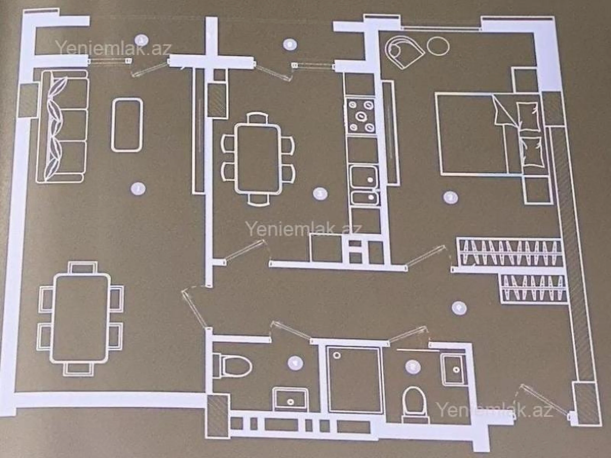 Satılır 2 otaqlı yeni tikili 82 m²