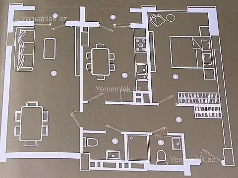 Satılır 2 otaqlı yeni tikili 82 m²