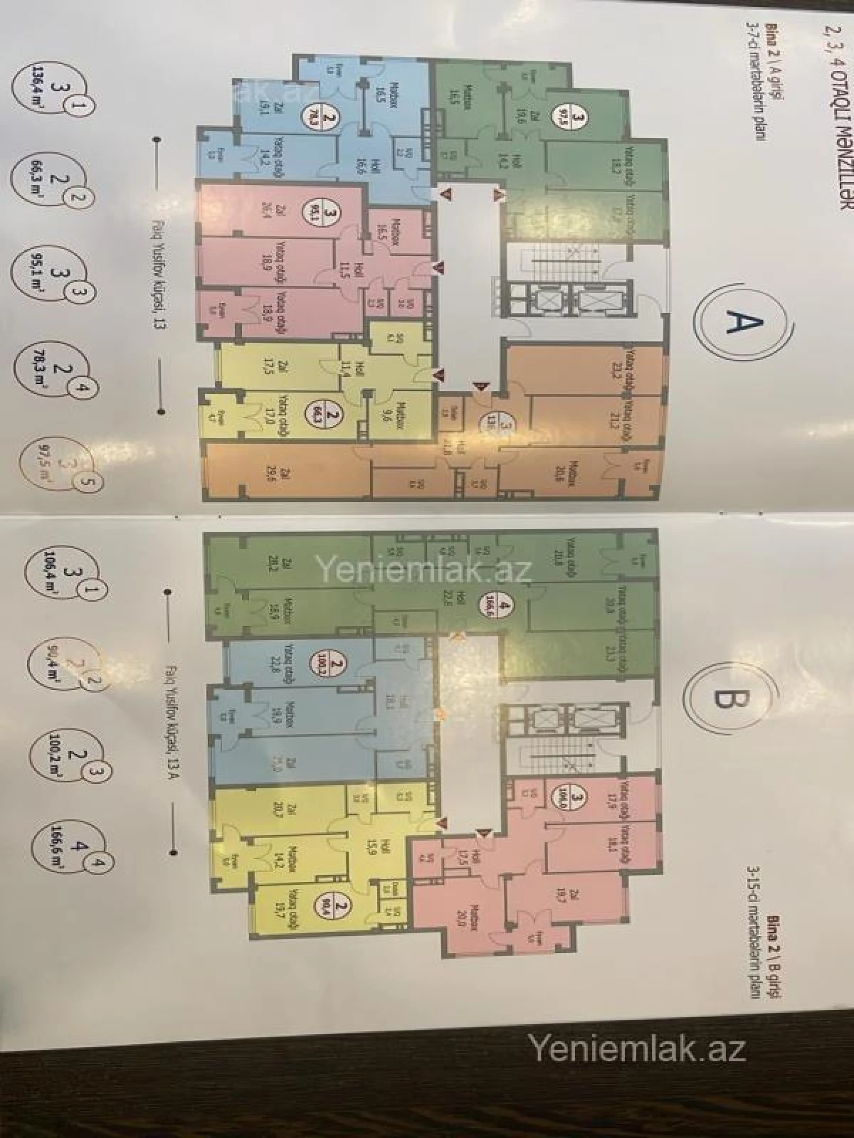 Satılır 3 otaqlı yeni tikili 136.4 m²