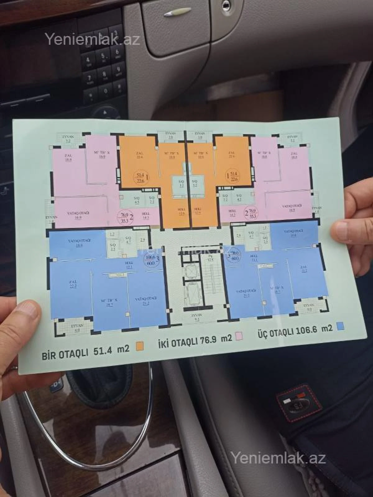 Satılır 2 otaqlı yeni tikili 76.9 m²