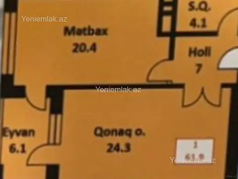 Satılır 2 otaqlı yeni tikili 62 m²