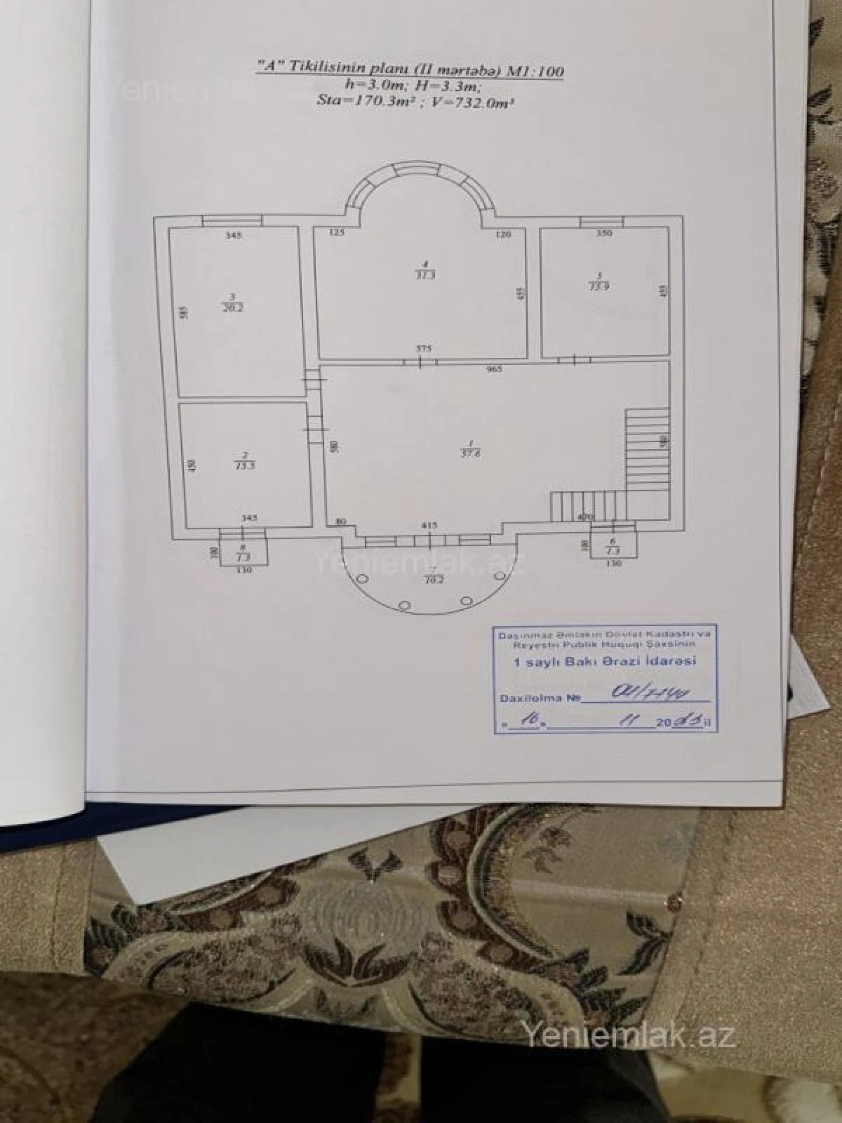 Satılır 5 otaqlı həyət evi 429 m²
