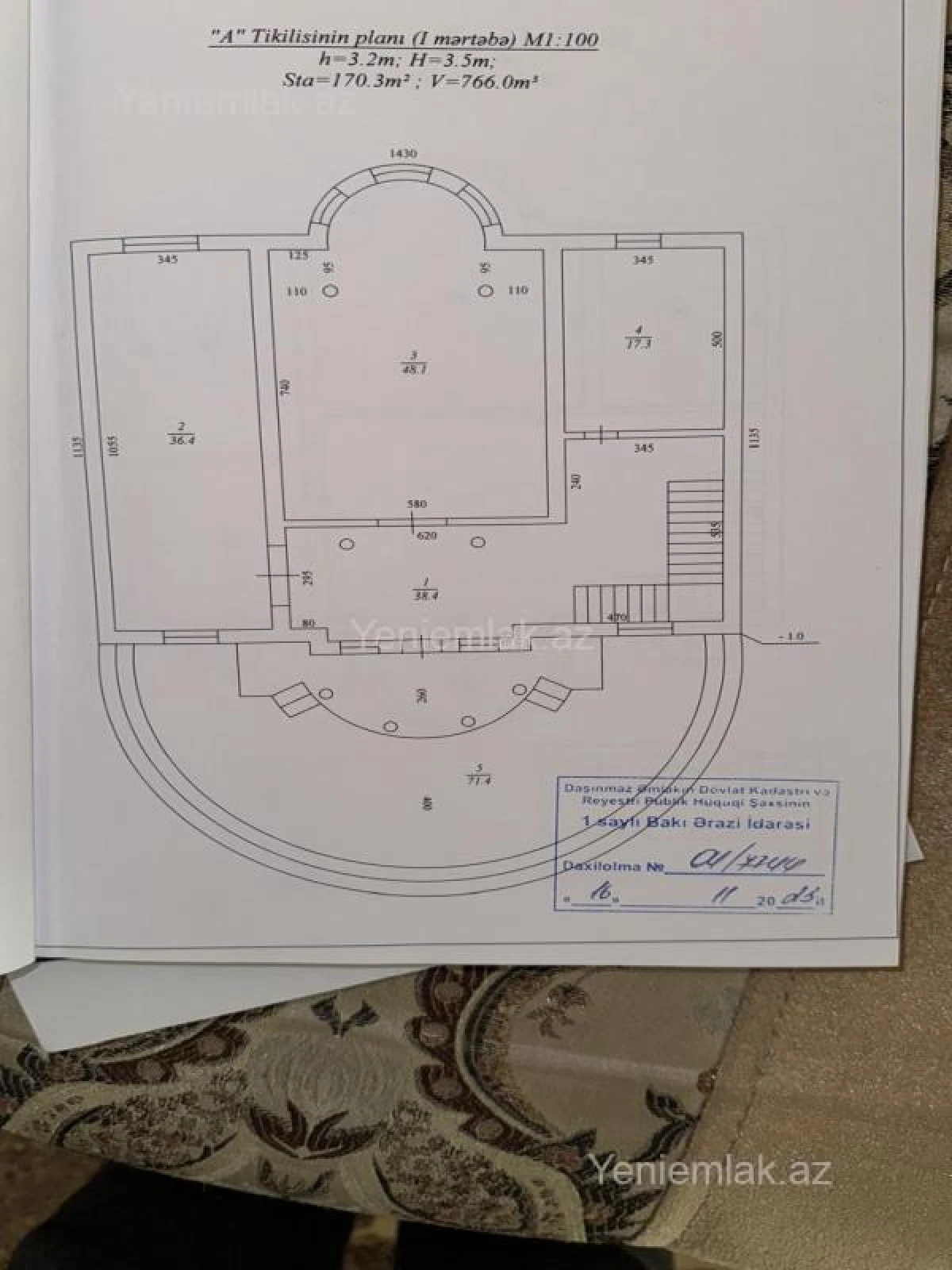 Satılır 5 otaqlı həyət evi 429 m²