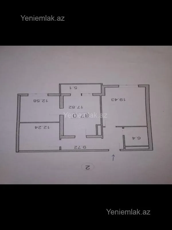 Satılır 3 otaqlı yeni tikili 84 m²