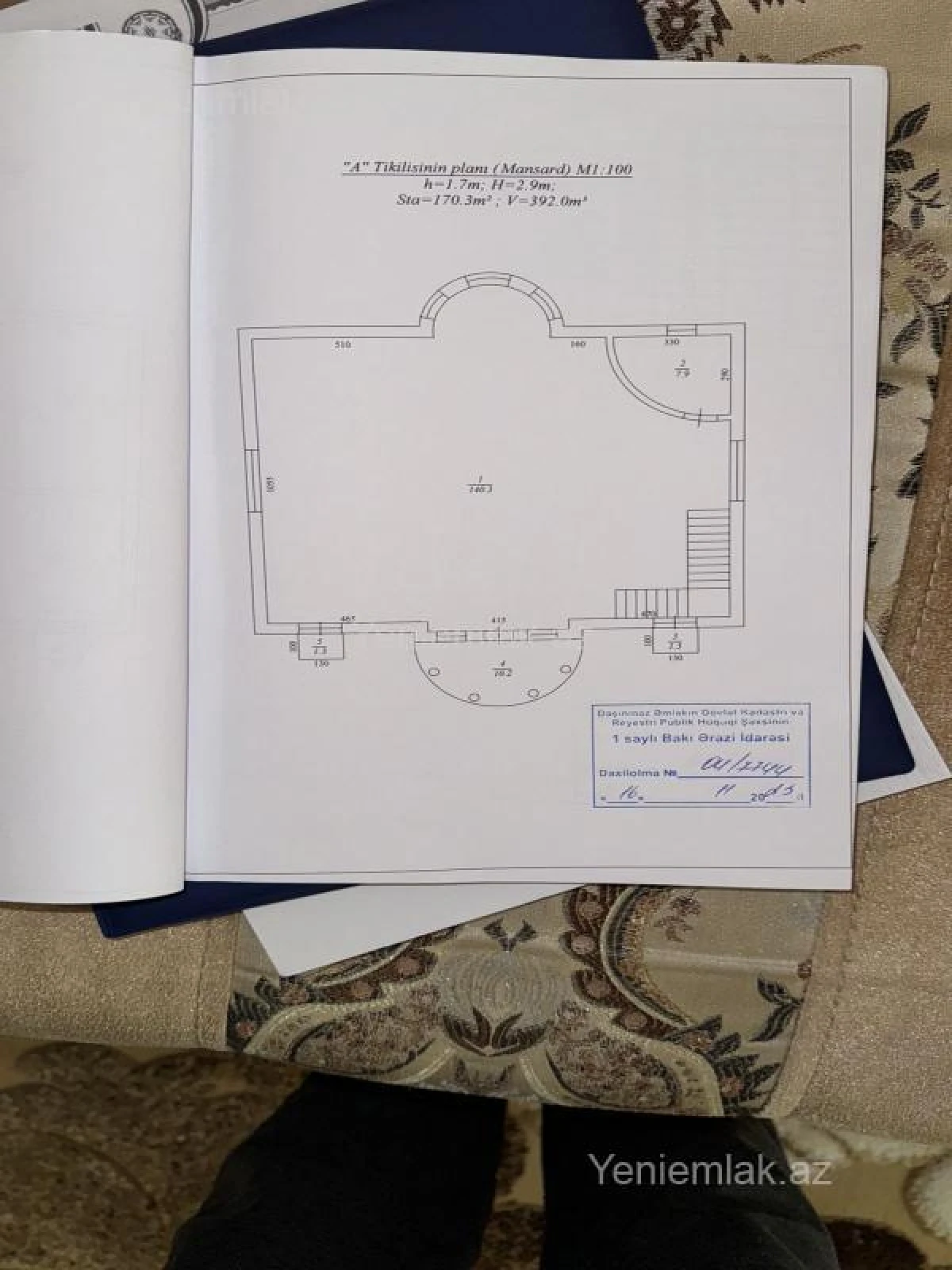 Satılır 6 otaqlı həyət evi 430 m²