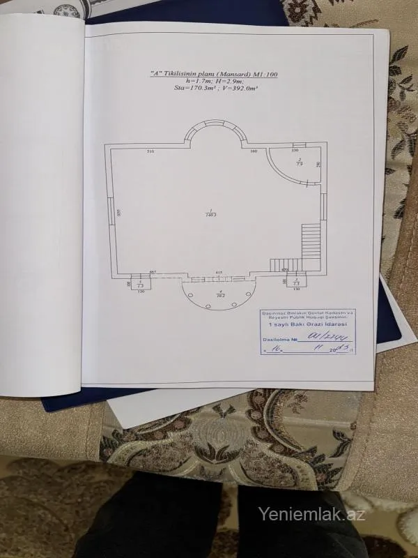 Satılır 6 otaqlı həyət evi 430 m²