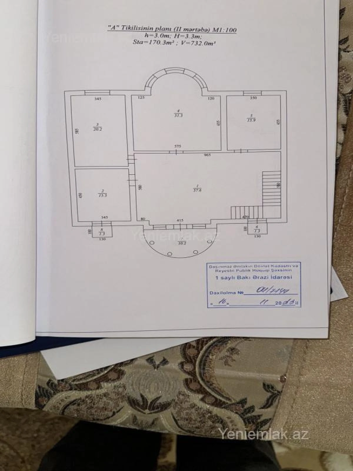 Satılır 6 otaqlı həyət evi 430 m²