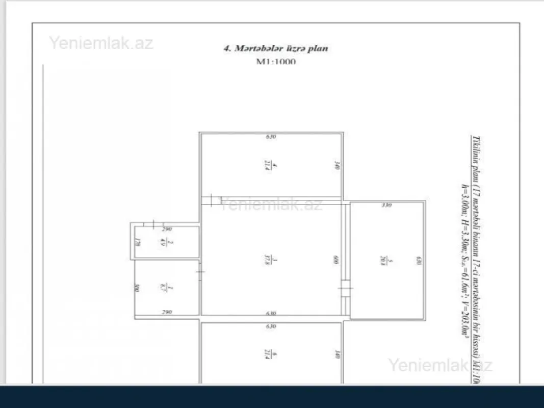 Satılır 3 otaqlı yeni tikili 115 m²