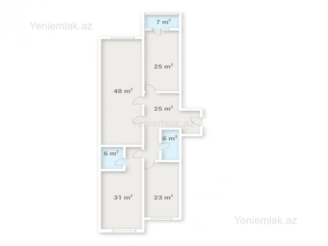 Satılır 4 otaqlı yeni tikili 171 m²