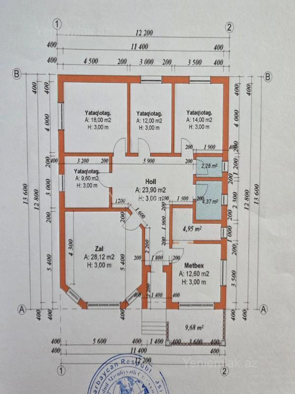 Satılır 5 otaqlı həyət evi 175 m²