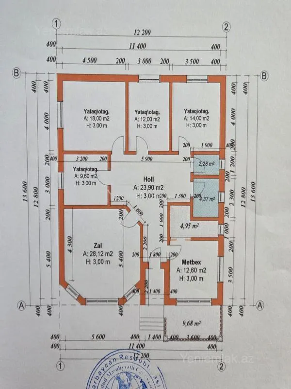 Satılır 5 otaqlı həyət evi 175 m²