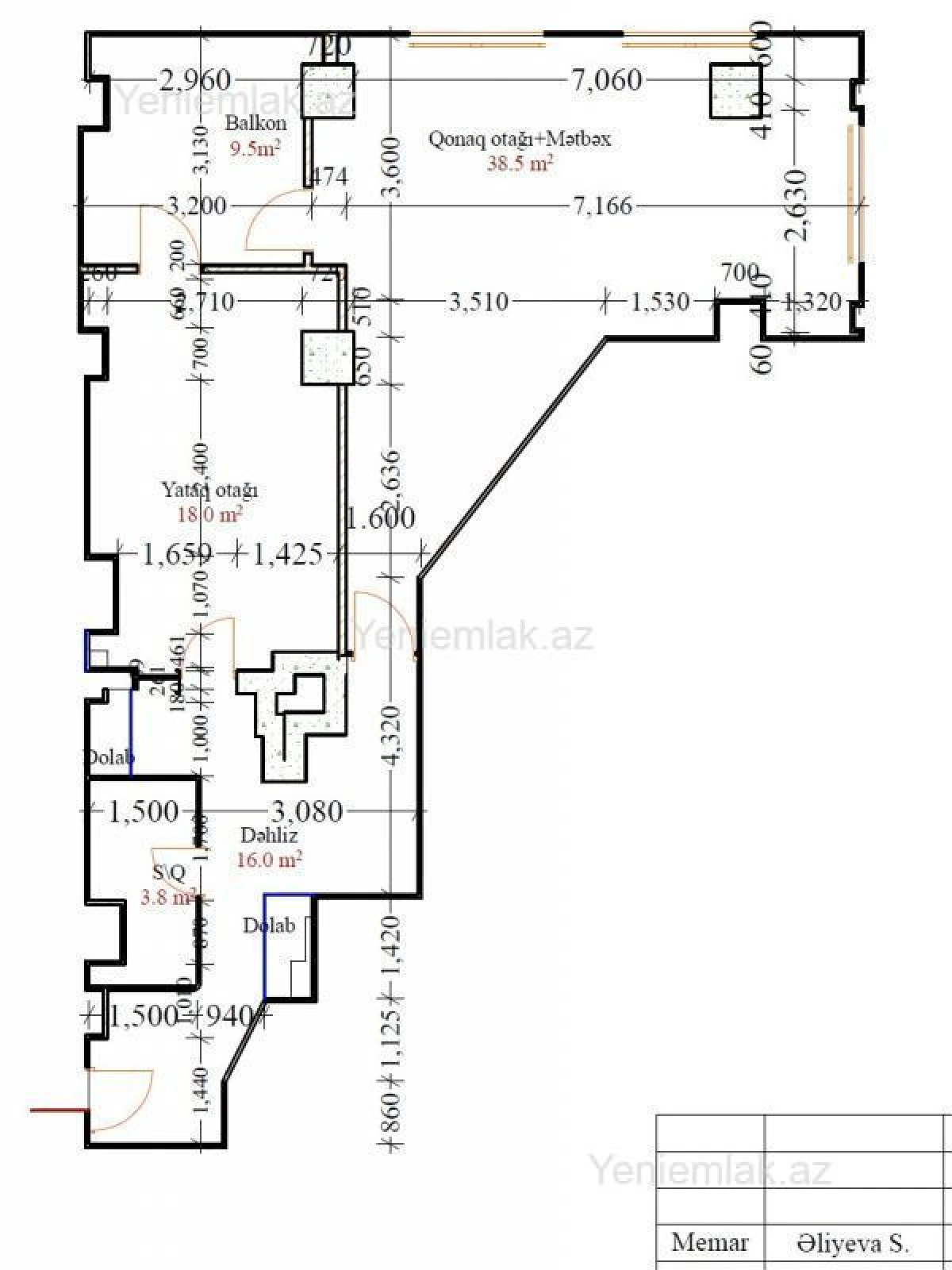 Satılır 2 otaqlı yeni tikili 120 m²