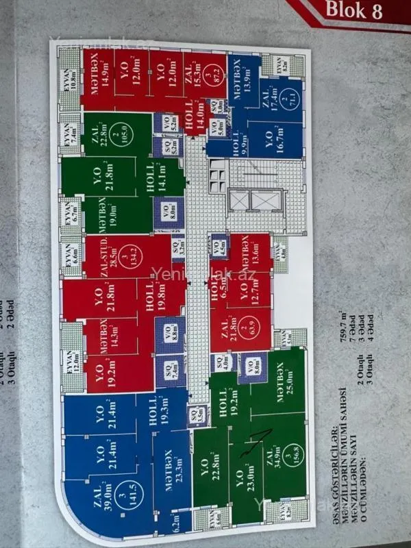 Satılır 3 otaqlı yeni tikili 157 m²