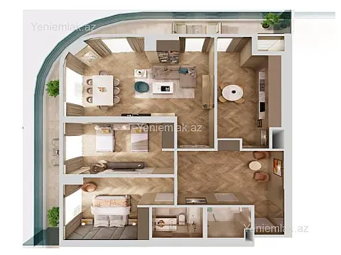 Satılır 3 otaqlı yeni tikili 178 m²