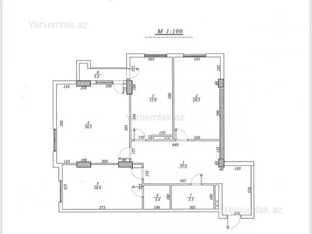 Satılır 3 otaqlı yeni tikili 127 m²
