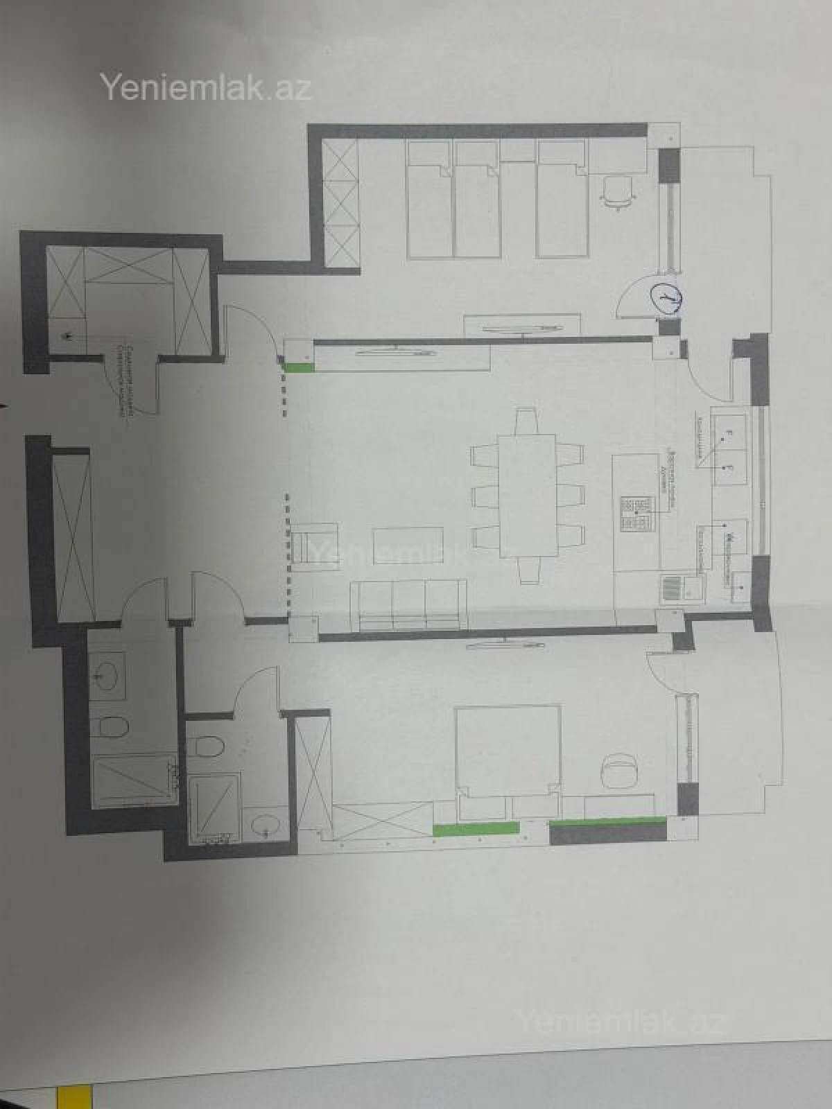 Satılır 3 otaqlı yeni tikili 128 m²
