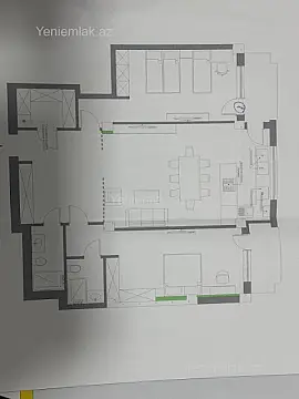 Satılır 3 otaqlı yeni tikili 128 m²