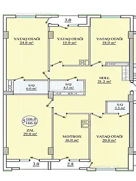 Satılır 5 otaqlı yeni tikili 166 m²