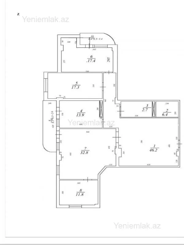 Satılır 3 otaqlı yeni tikili 180 m²