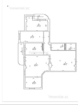Satılır 3 otaqlı yeni tikili 180 m²