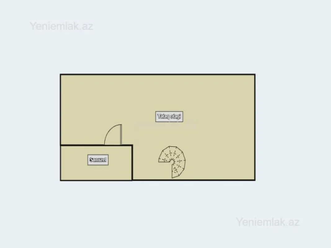 Satılır 2 otaqlı köhnə tikili 50 m²