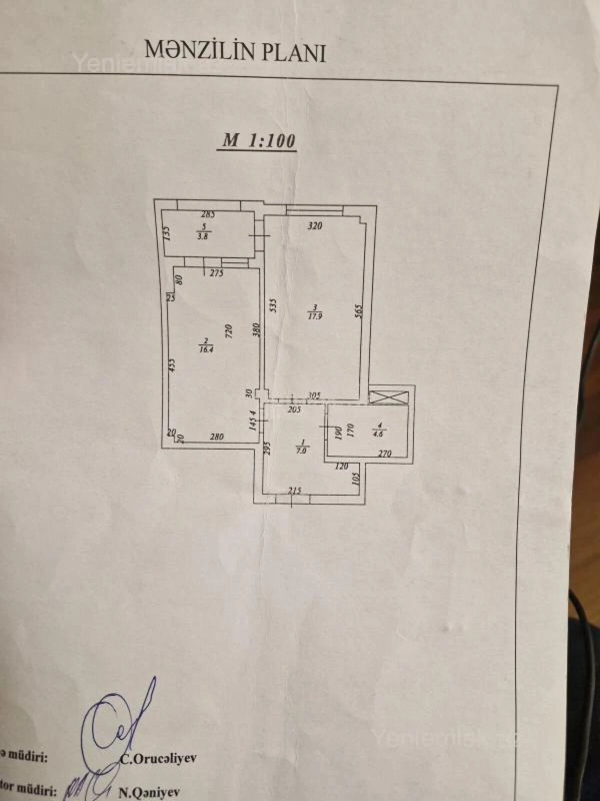Satılır 2 otaqlı köhnə tikili 60 m²