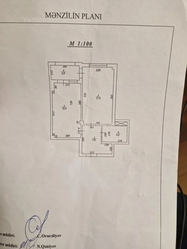 Satılır 2 otaqlı köhnə tikili 60 m²