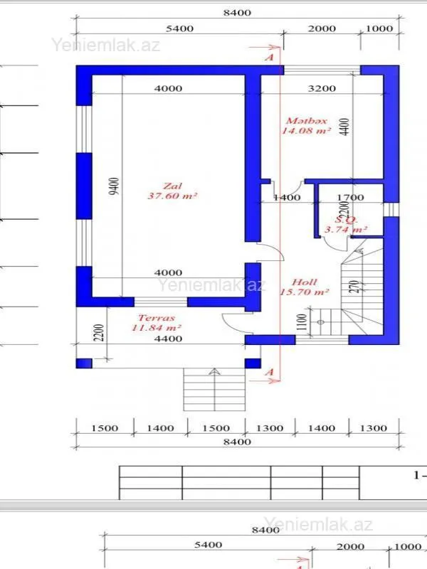 Satılır 5 otaqlı həyət evi 400 m²