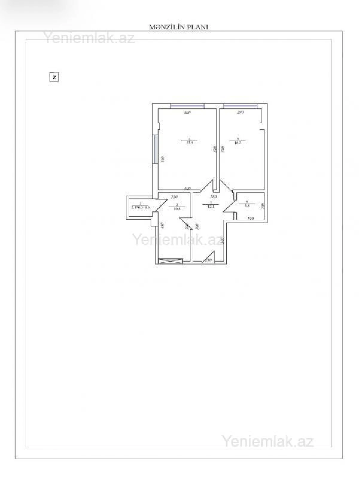 Satılır 2 otaqlı yeni tikili 80 m²