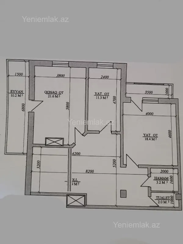 Satılır 3 otaqlı yeni tikili 108 m²
