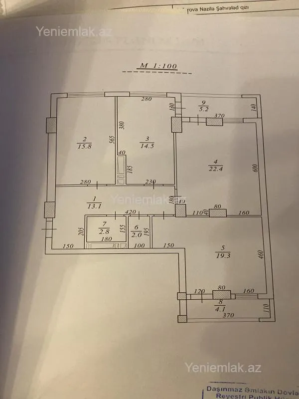 Satılır 3 otaqlı yeni tikili 110 m²