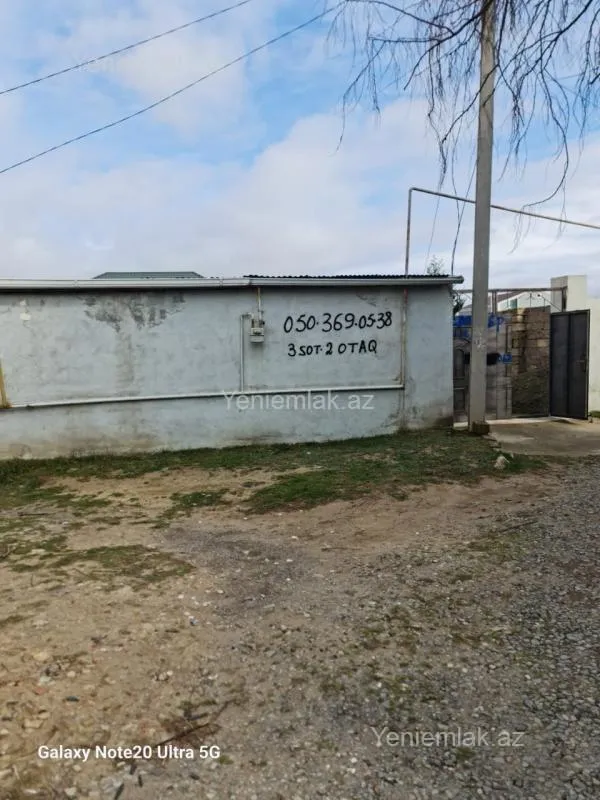 Satılır 2 otaqlı həyət evi 55 m²