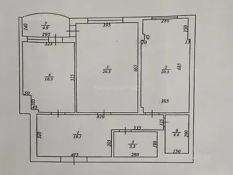 Satılır 2 otaqlı yeni tikili 107 m²