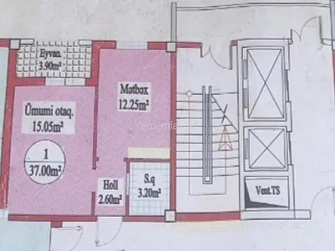 Satılır 1 otaqlı yeni tikili 37 m²