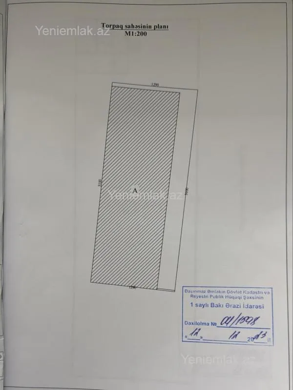 Satılır 1 otaqlı obyekt 310 m²