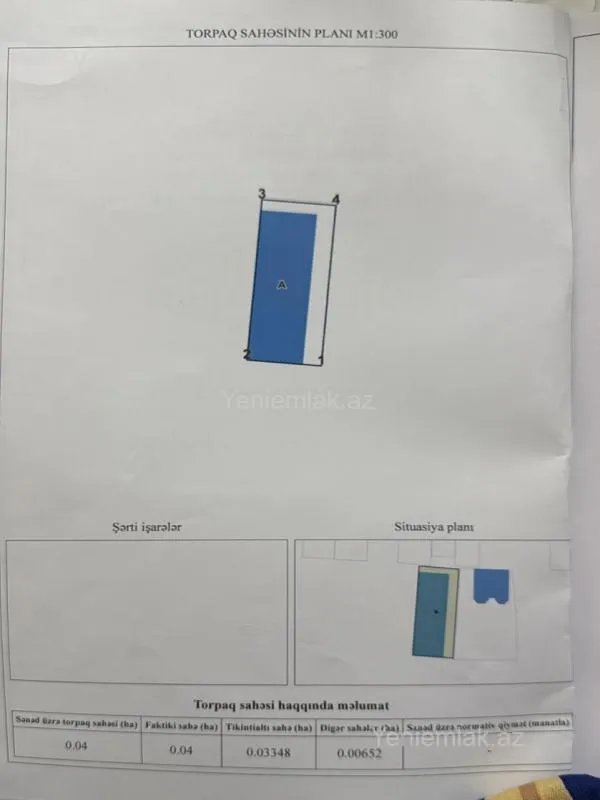 Satılır 1 otaqlı obyekt 310 m²