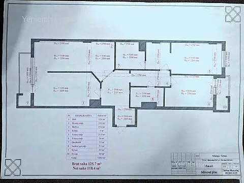 Satılır 3 otaqlı yeni tikili 126 m²