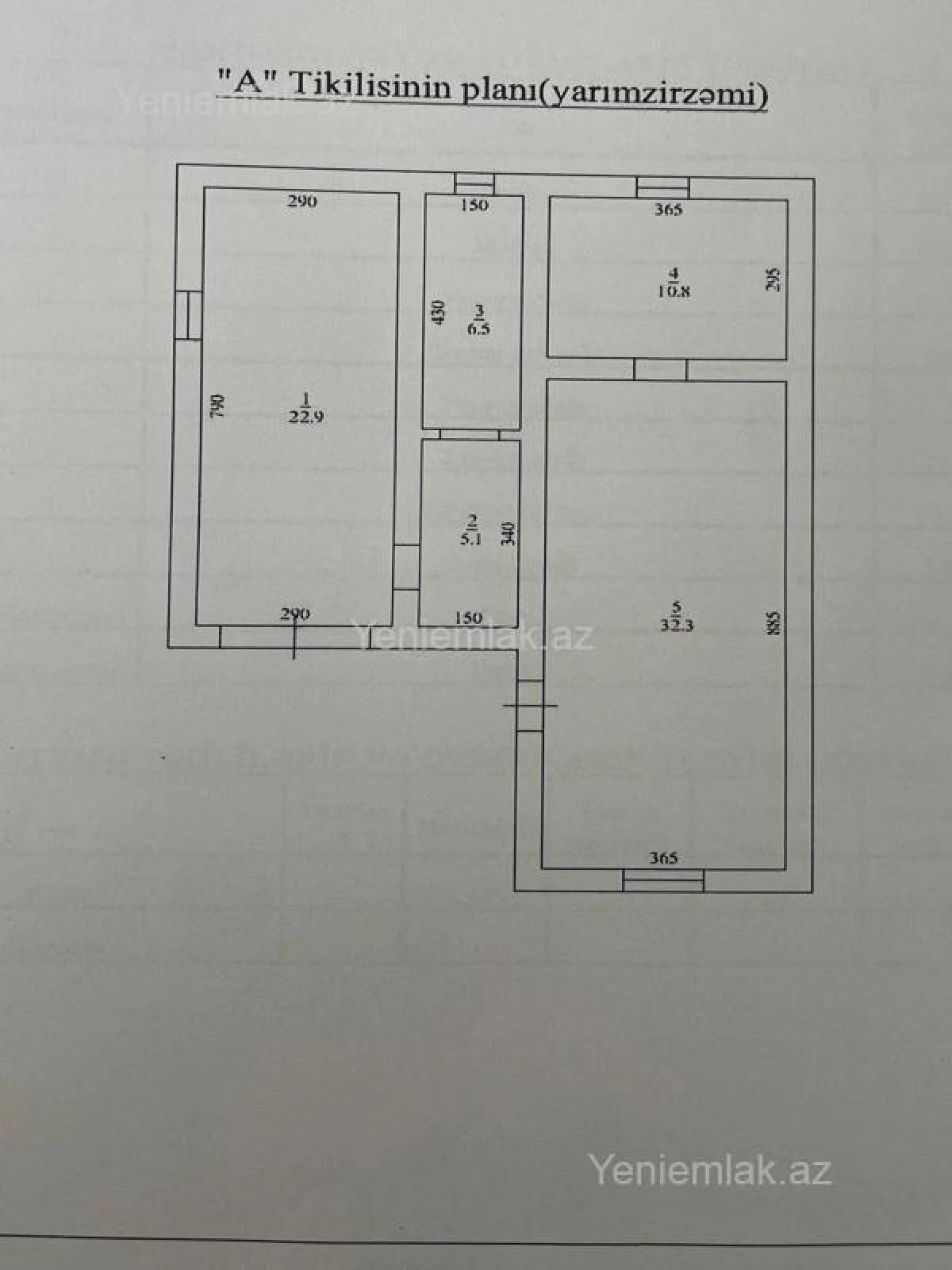 Satılır 4 otaqlı həyət evi 160 m²