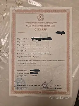 Satılır torpaq sahəsi