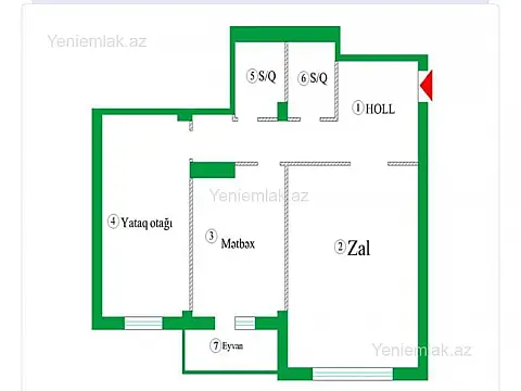 Satılır 2 otaqlı yeni tikili 114 m²