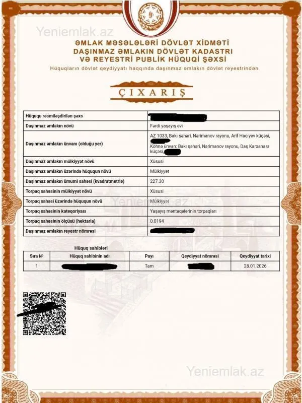 Satılır 9 otaqlı obyekt 230 m²