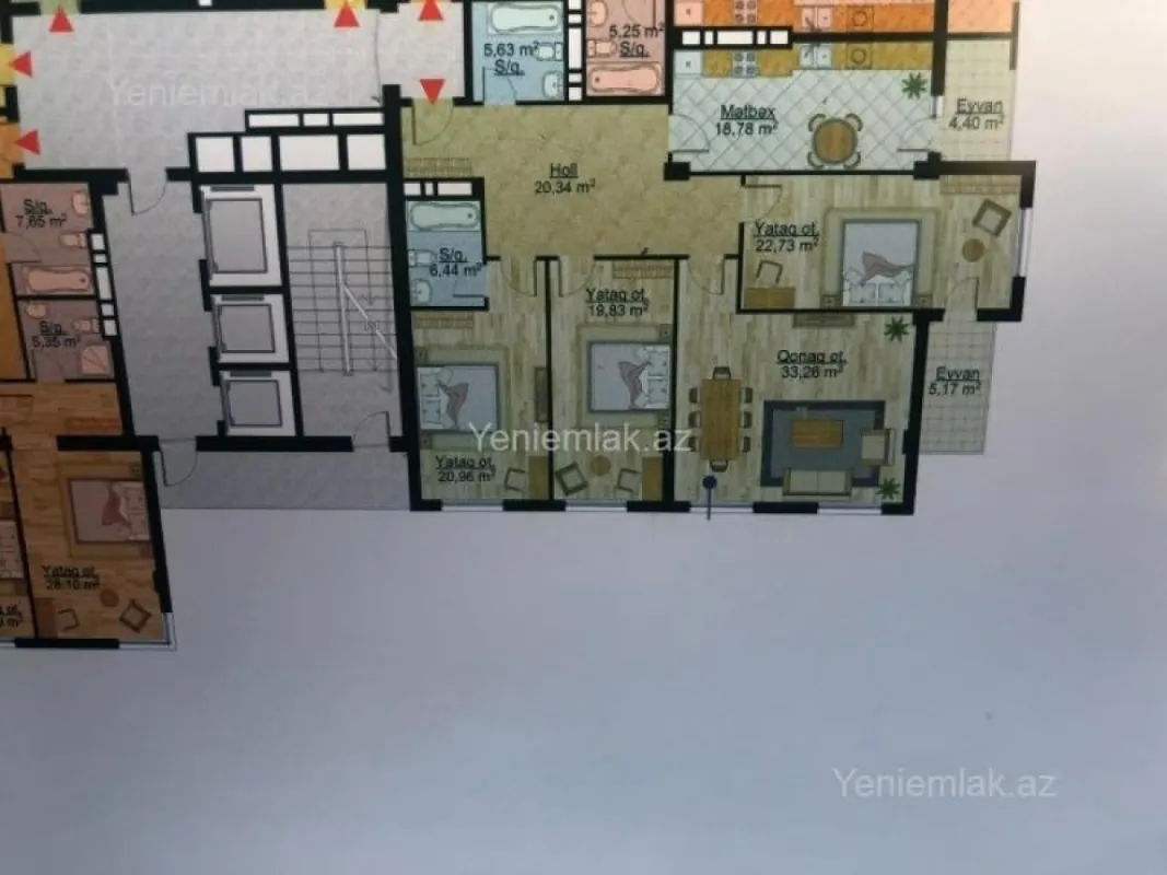 Satılır 4 otaqlı yeni tikili 160 m²