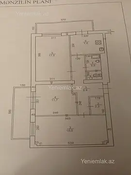 Satılır 3 otaqlı köhnə tikili 85 m²